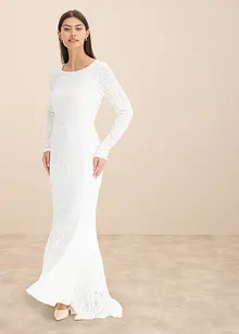 Abito da sposa ricamato con paillettes, bonprix