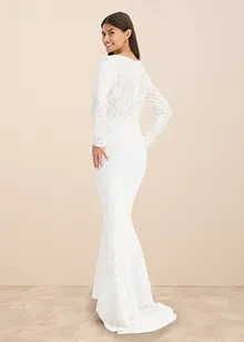 Abito da sposa ricamato con paillettes, bonprix