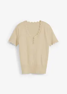 Maglione in misto seta a mezze maniche, bonprix
