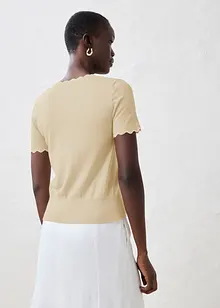 Maglione in misto seta a mezze maniche, bonprix