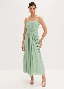 Abito lungo in mesh indossabile in vari modi, bonprix