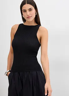 Top in maglia aderente in misto viscosa, bonprix