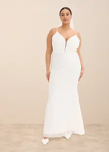 Abito da sposa ricamato con paillettes, bonprix