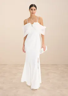 Abito da sposa in satin lucido con strass, bonprix