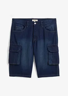 Bermuda cargo lunghi in jeans, relaxed fit, bonprix