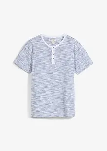 Maglia serafino a maniche corte in puro cotone, bonprix