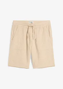 Bermuda in mussola con elastico in vita, bonprix