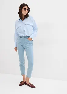 Jeans slim fiti con cinta comoda, vita media, bonprix