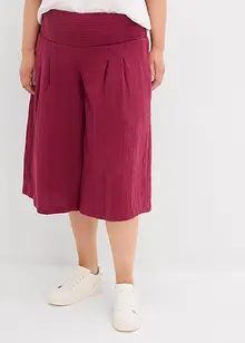Pantaloni capri in mussola, bonprix