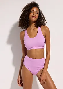 Bikini a bustier a costine (set 2 pezzi), bonprix