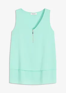 Top in viscosa con cerniera, bonprix