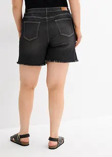 Shorts di jeans elasticizzati, a vita media, bonprix
