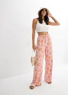 Pantaloni in morbida viscosa con elastico in vita, bonprix