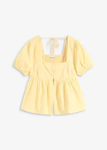 Blusa con maniche a palloncino e bottoni, bonprix