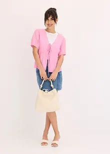 Blusa con laccetti, bonprix