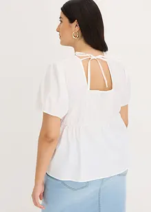 Blusa con maniche a palloncino e bottoni, bonprix