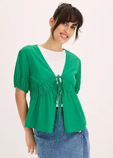 Blusa con laccetti, bonprix
