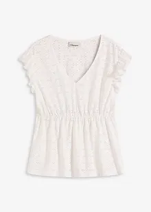 Maglia con ricami traforati, bonprix