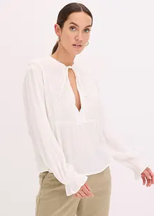 Blusa con ricami traforati, bonprix