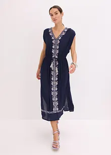 Abito midi con ricamo in stile bohémien, bonprix