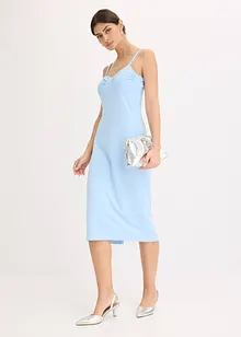 Abito midi in fine satin, bonprix