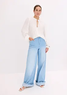 Blusa con righe metallizzate, bonprix