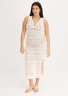 Abito lungo effetto crochet, bonprix