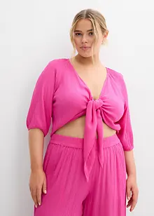 Blusa cropped in viscosa fluente, bonprix