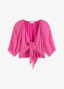 Blusa cropped in viscosa fluente, bonprix