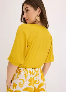 Blusa cropped in viscosa fluente, bonprix