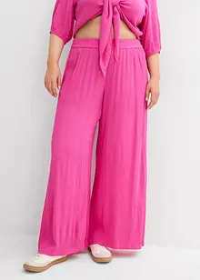 Pantaloni con elastico in vita in viscosa fluente, bonprix
