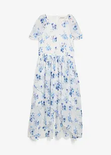 Abito in chiffon crinkle operato, bonprix