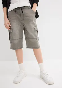 Bermuda di jeans in felpa, regular fit, bonprix