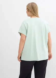T-shirt asimmetrica in jersey di cotone pesante, bonprix