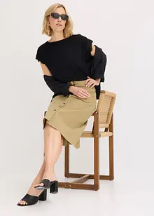 Maglia in viscosa con pizzo, bonprix