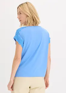 Maglia in viscosa con pizzo, bonprix