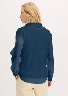 Camicetta trasparente operata, bonprix