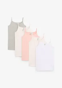 Canottiera con cotone biologico (pacco da 5), bonprix