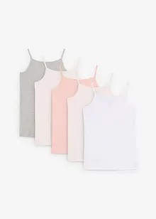 Canottiera con cotone biologico (pacco da 5), bonprix