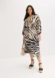 Abito midi in misto viscosa fluente, bonprix