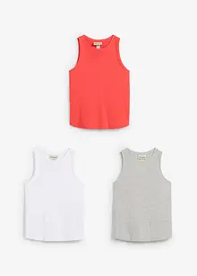 Canotta in puro cotone biologico (pacco da 3), bonprix