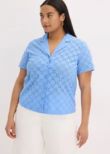 Camicetta con ricami traforati, bonprix