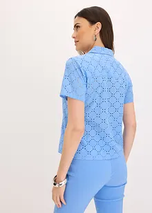 Camicetta con ricami traforati, bonprix