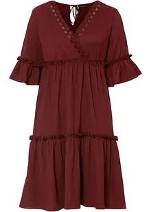 Abito con ricami traforati, bonprix