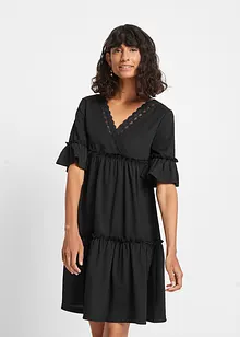 Abito con ricami traforati, bonprix