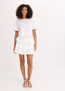 Minigonna in puro cotone, bonprix