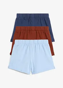 Shorts in jersey di puro cotone biologico (pacco da 3), bonprix