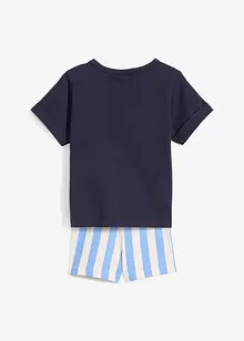 T-shirt e pantaloni corti in puro cotone biologico (set 2 pezzi), bonprix