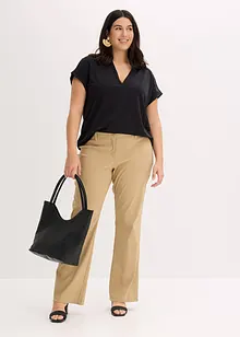 Pantaloni elasticizzati bootcut, bonprix