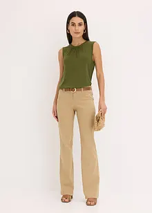 Pantaloni elasticizzati bootcut, bonprix